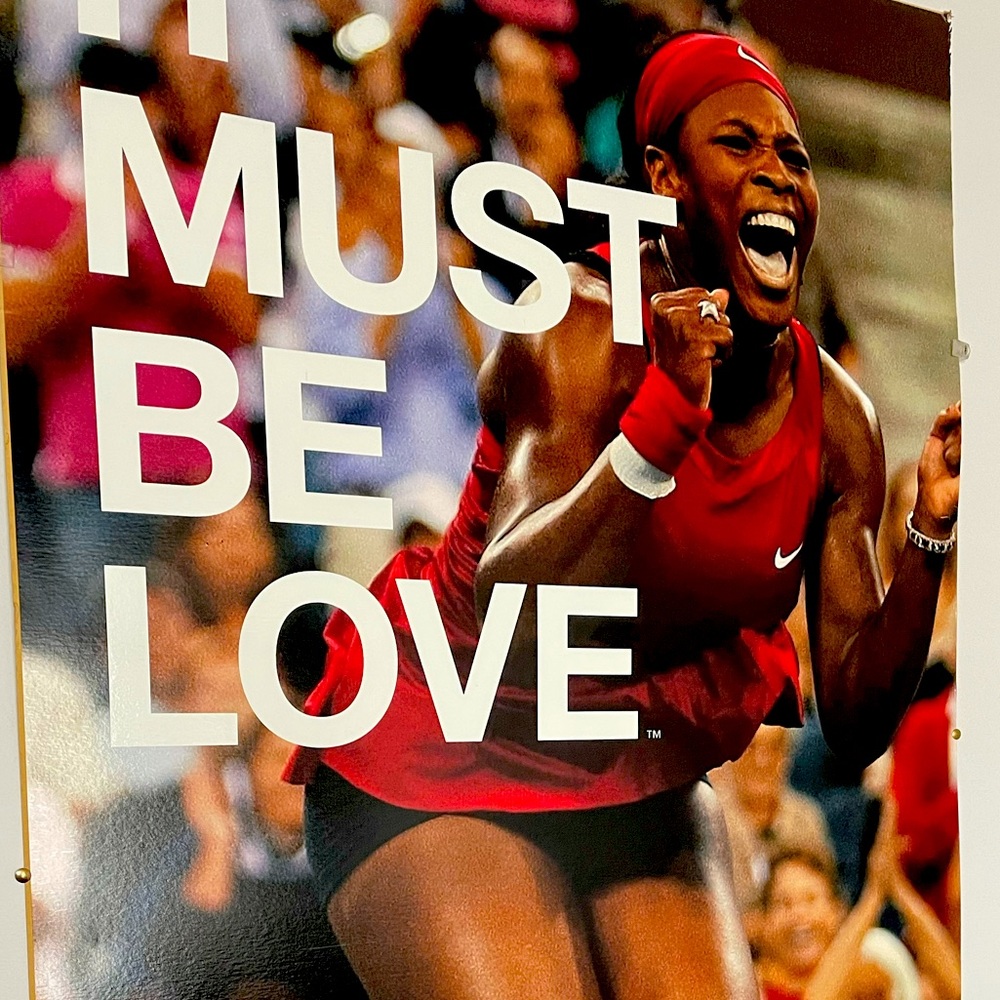 2009 Serena Williams US Open MTA NYCl Poster VG